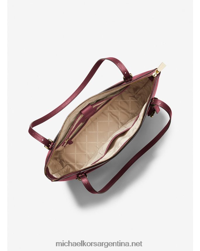 mujer merlot bolso shopper voyager grande de piel saffiano Michael Kors T46HB01148