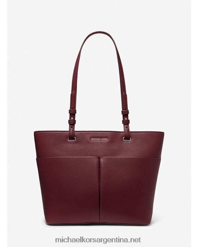 mujer merlot bolso tote Bedford mediano de piel granulada Michael Kors T46HB01162