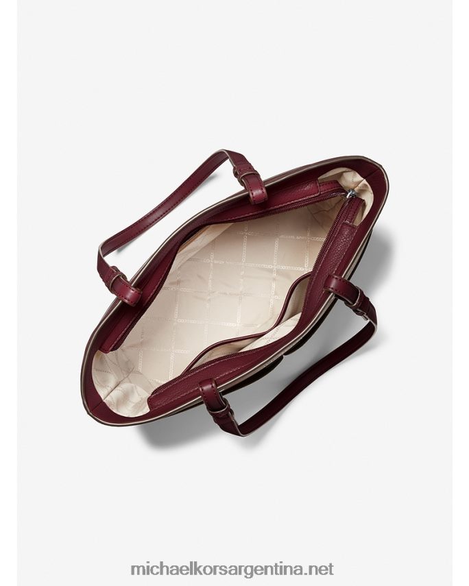 mujer merlot bolso tote Bedford mediano de piel granulada Michael Kors T46HB01162