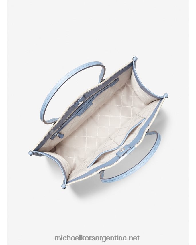 mujer multi cambray bolso shopper Heidi grande de lona con rayas Michael Kors T46HB01182