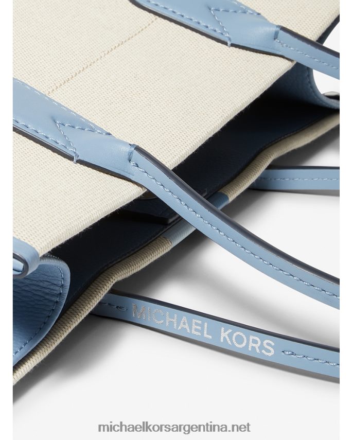 mujer multi cambray bolso shopper Heidi grande de lona con rayas Michael Kors T46HB01182