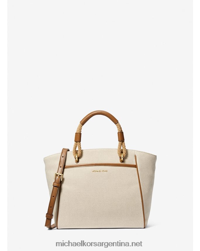 mujer natural/equipaje bolso shopper talia pequeño de lona de algodón Michael Kors T46HB01110
