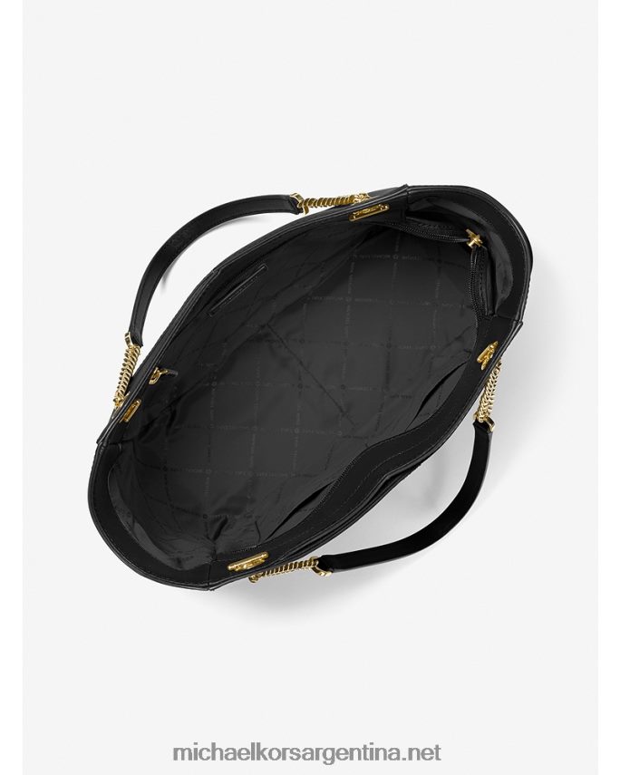 mujer negro bolso de hombro jet set grande de piel saffiano Michael Kors T46HB01119