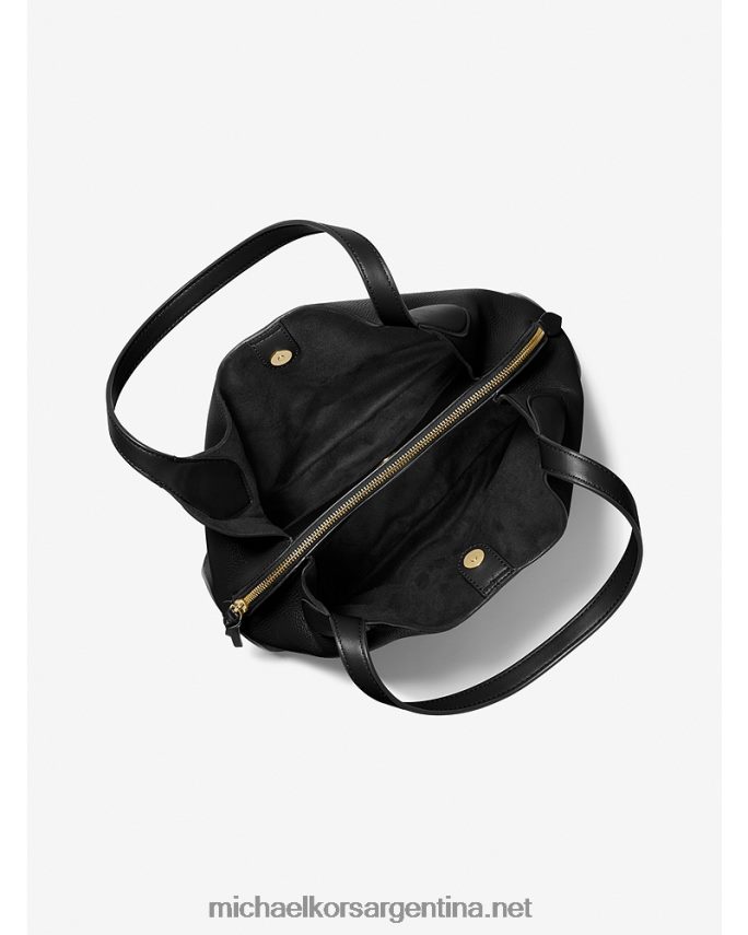 mujer negro bolso de hombro kelsey grande de piel granulada Michael Kors T46HB01137