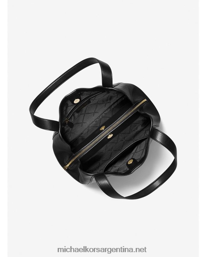 mujer negro bolso de hombro rosemary grande de piel granulada Michael Kors T46HB01091