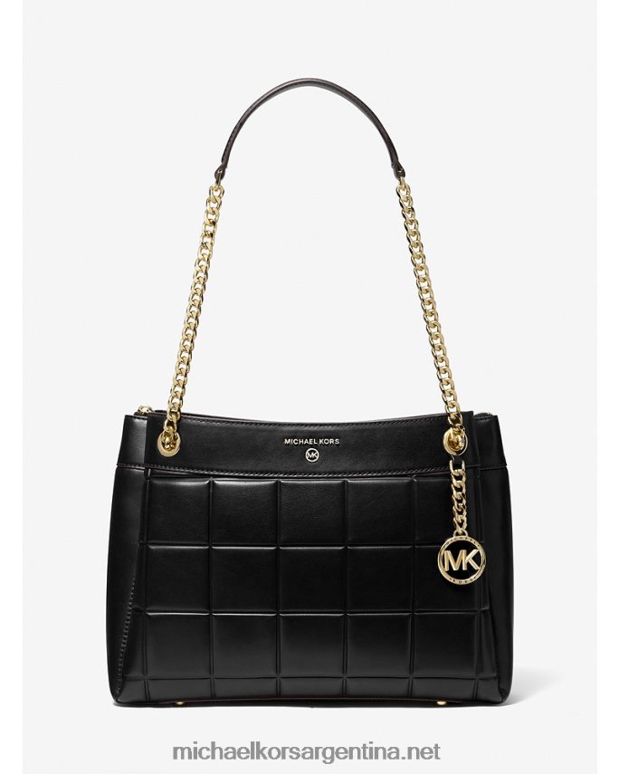 mujer negro bolso de hombro susan mediano de piel acolchada Michael Kors T46HB01129