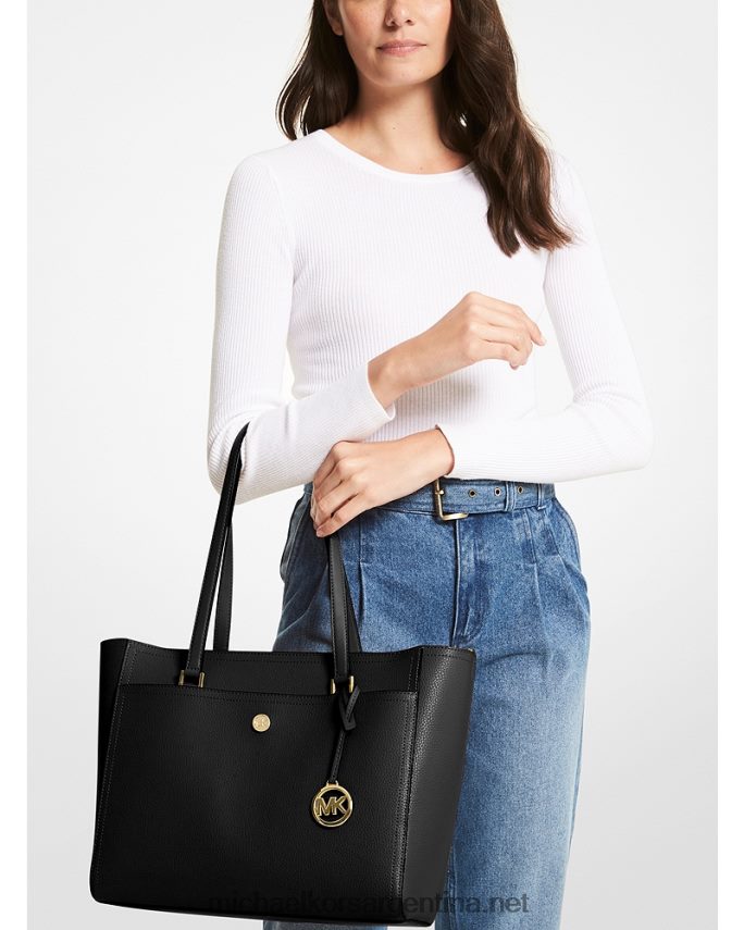 mujer negro bolso shopper 3 en 1 maisie grande de piel granulada Michael Kors T46HB01111