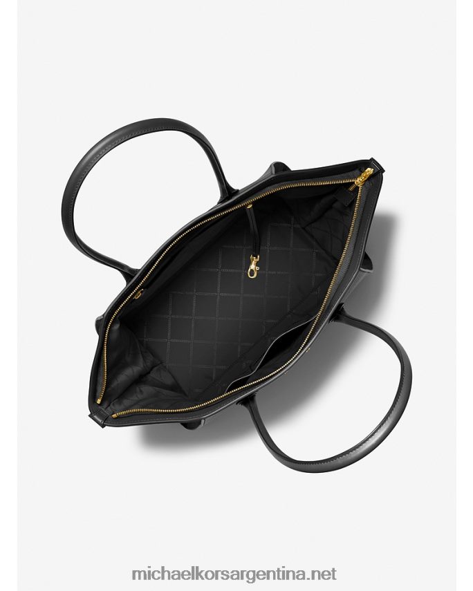 mujer negro bolso shopper avril extragrande de piel con cremallera en la parte superior Michael Kors T46HB01179