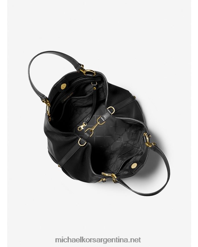 mujer negro bolso shopper brooklyn grande de piel granulada Michael Kors T46HB01191