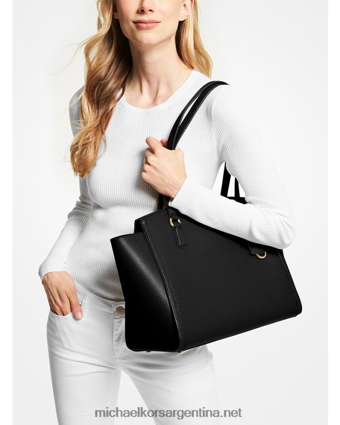 mujer negro bolso shopper chantal grande de piel granulada Michael Kors T46HB01165