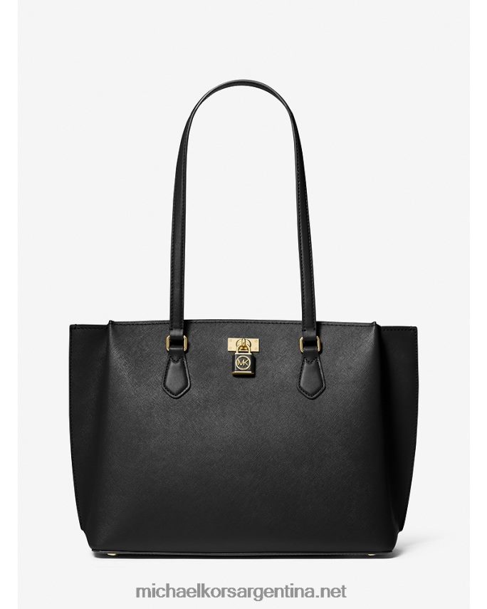 mujer negro bolso shopper ruby ​​grande de piel saffiano Michael Kors T46HB01161