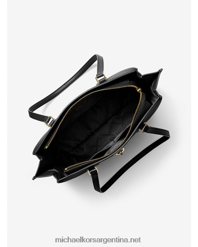 mujer negro bolso shopper ruby ​​grande de piel saffiano Michael Kors T46HB01161