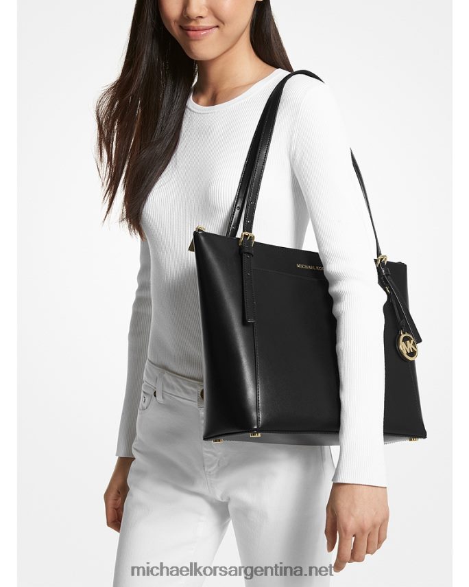 mujer negro bolso shopper voyager grande de piel Michael Kors T46HB01147