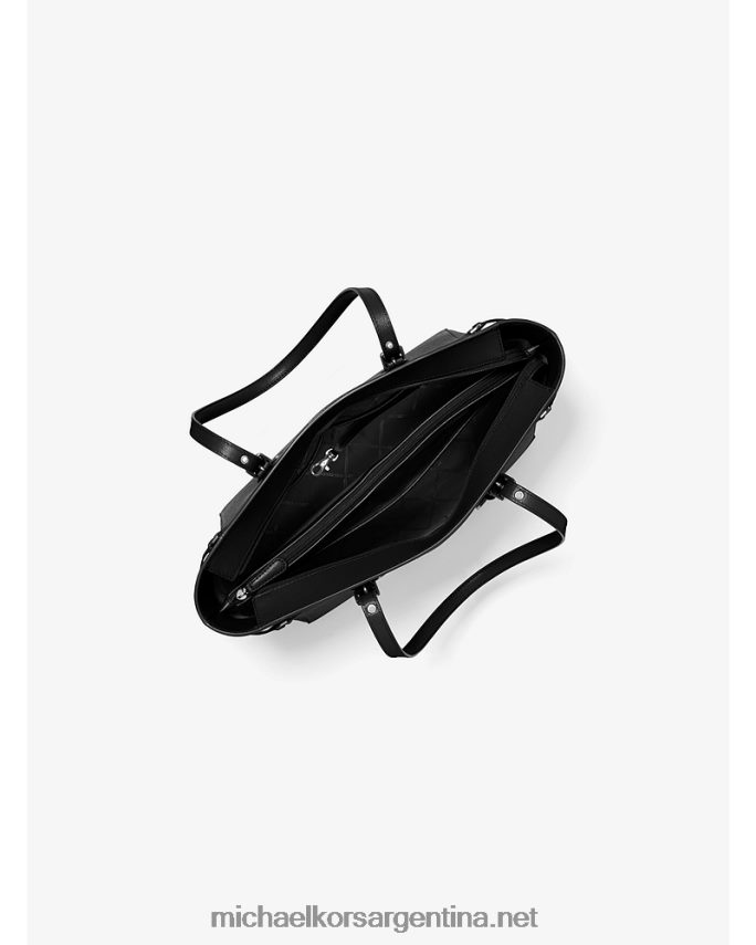 mujer negro bolso shopper voyager mediano de piel flor cruzada Michael Kors T46HB01038