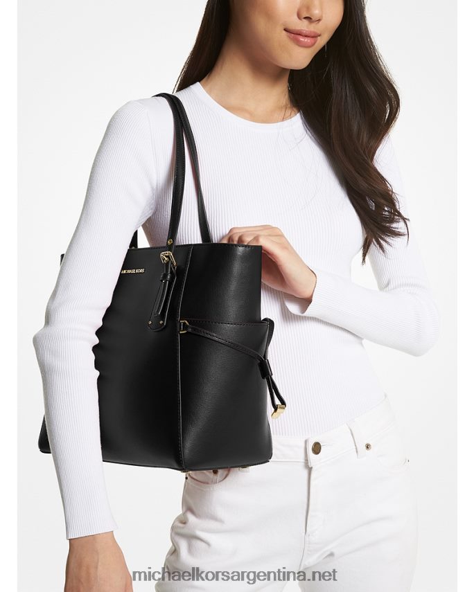 mujer negro bolso shopper voyager pequeño de piel Michael Kors T46HB01149