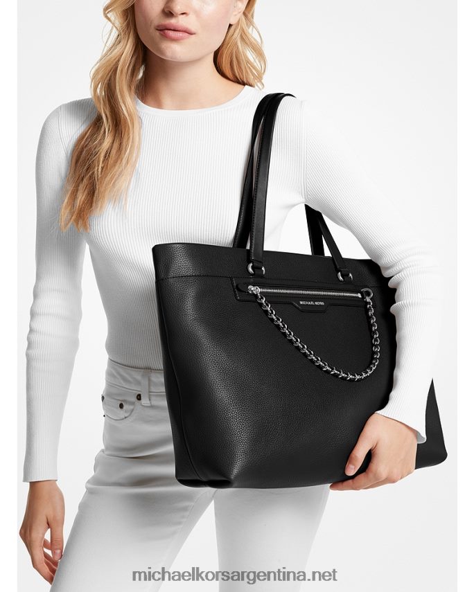 mujer negro bolso slater grande de piel granulada Michael Kors T46HB01079