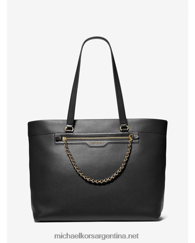 mujer negro bolso slater grande de piel granulada Michael Kors T46HB01082