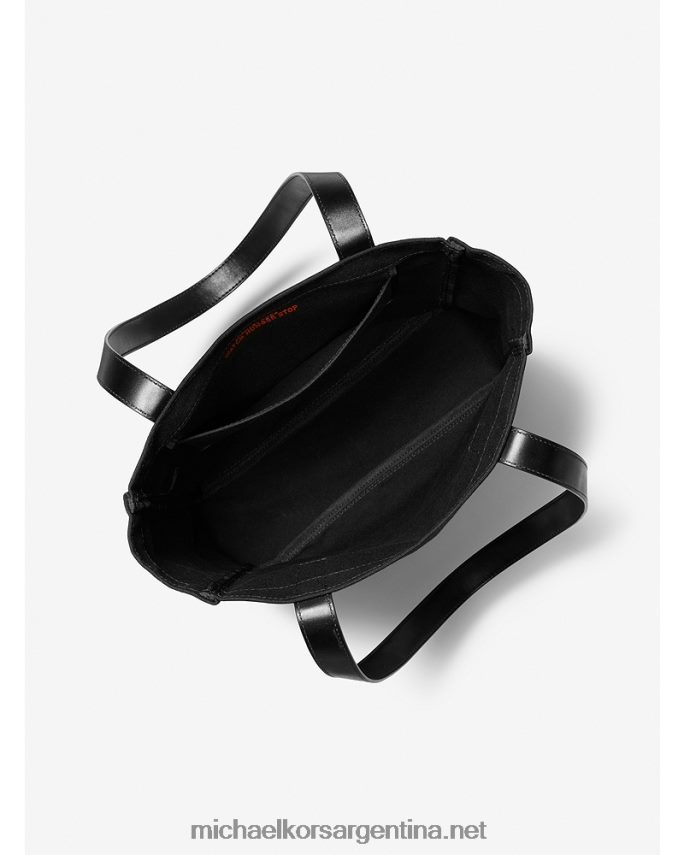 mujer negro bolso tote grande de lona de algodón Watch Humber Stop Love Michael Kors T46HB01160