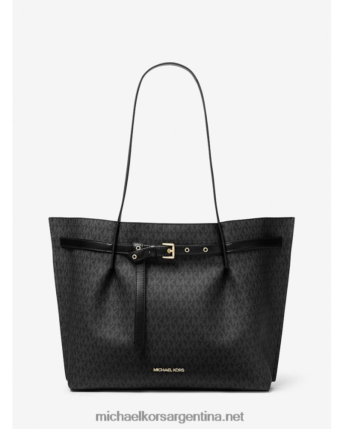 mujer negro tote emilia grande con logo Michael Kors T46HB01105