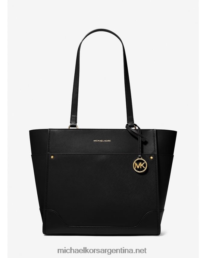 mujer negro tote harrison grande de piel Michael Kors T46HB01095