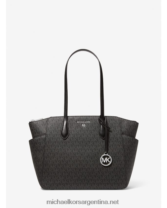 mujer negro tote marilyn mediano con logo Michael Kors T46HB01039