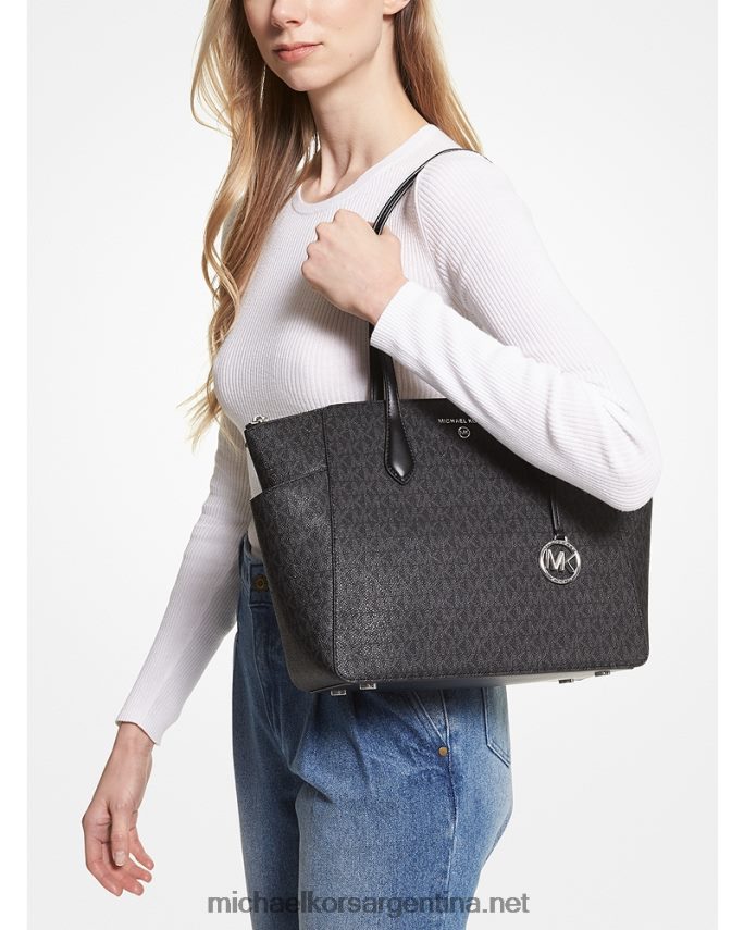 mujer negro tote marilyn mediano con logo Michael Kors T46HB01039