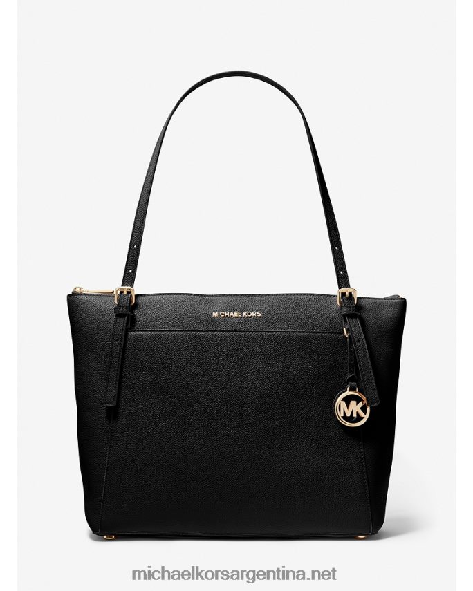 mujer negro tote voyager grande de piel granulada Michael Kors T46HB01142