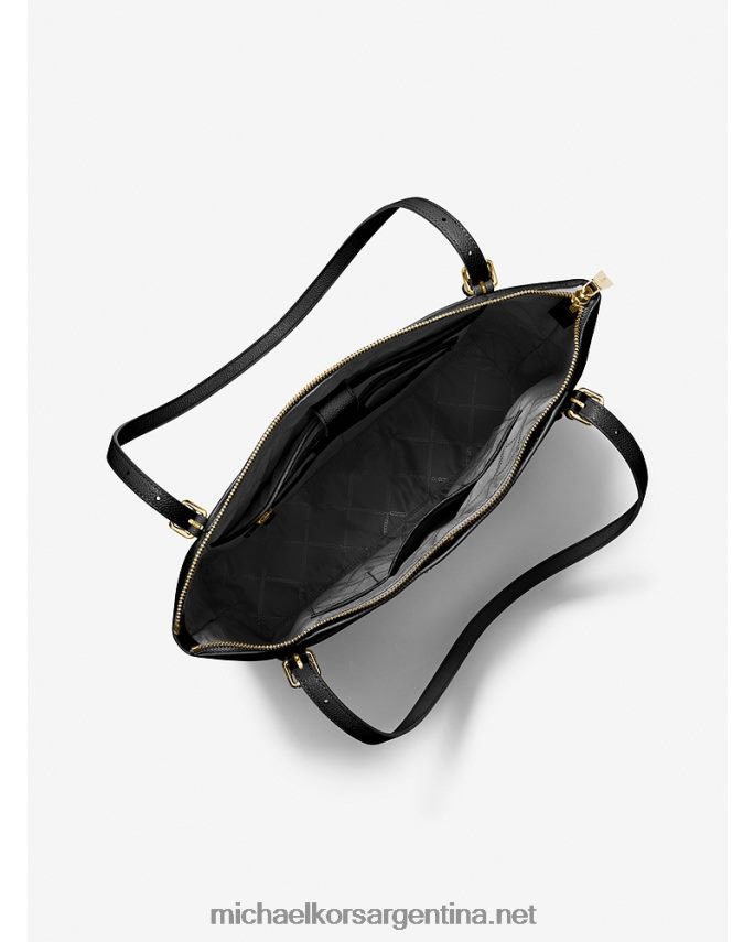 mujer negro tote voyager grande de piel granulada Michael Kors T46HB01142