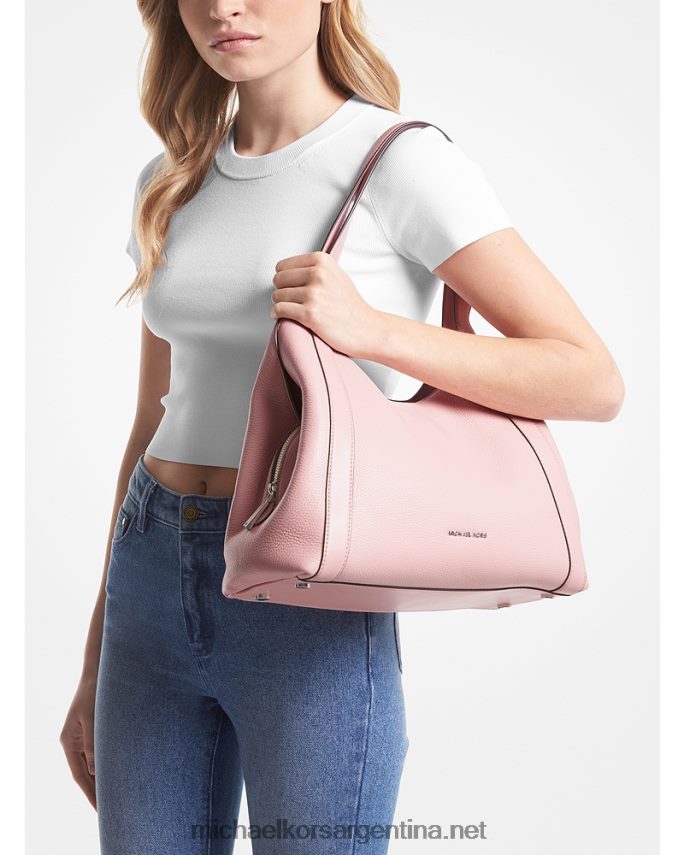 mujer rosa bolso de hombro rosemary grande de piel granulada Michael Kors T46HB01087