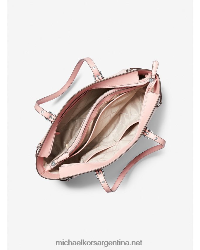 mujer rosa bolso shopper voyager mediano de piel flor cruzada Michael Kors T46HB01035