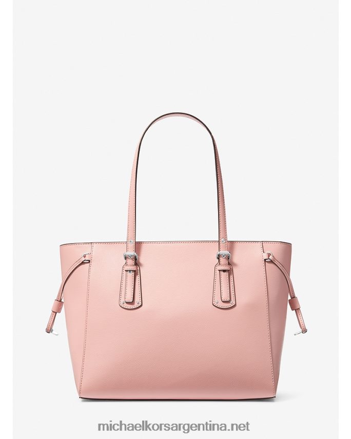 mujer rosa bolso shopper voyager mediano de piel flor cruzada Michael Kors T46HB01035