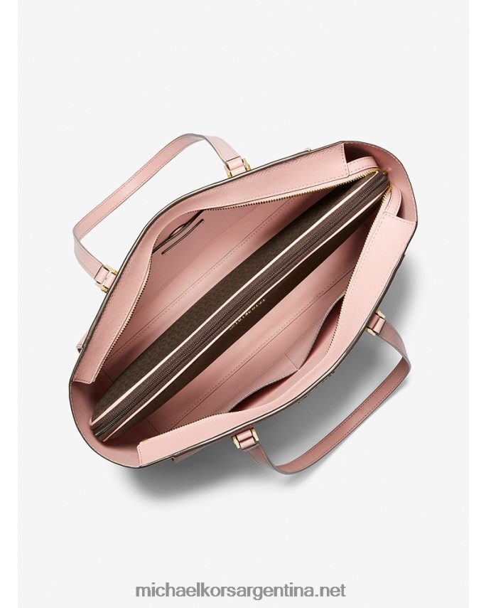 mujer rosa bolso tote Sally grande 2 en 1 de piel saffiano y logo Michael Kors T46HB01118