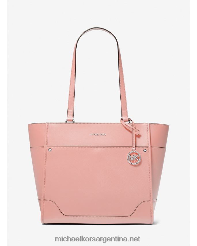 mujer rosa tote harrison grande de piel Michael Kors T46HB01092