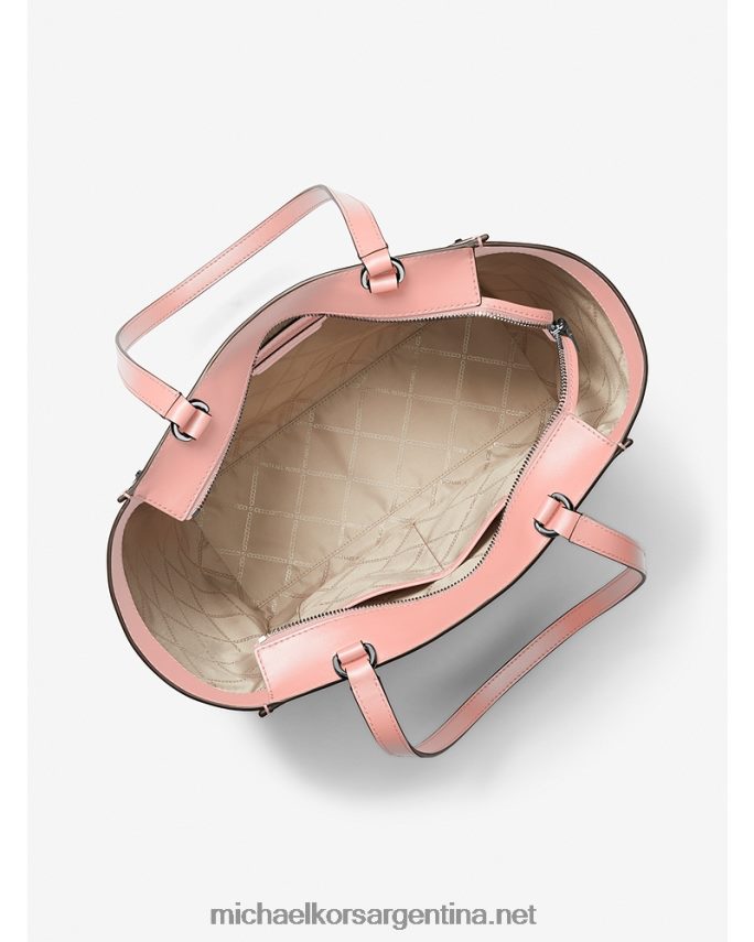 mujer rosa tote harrison grande de piel Michael Kors T46HB01092