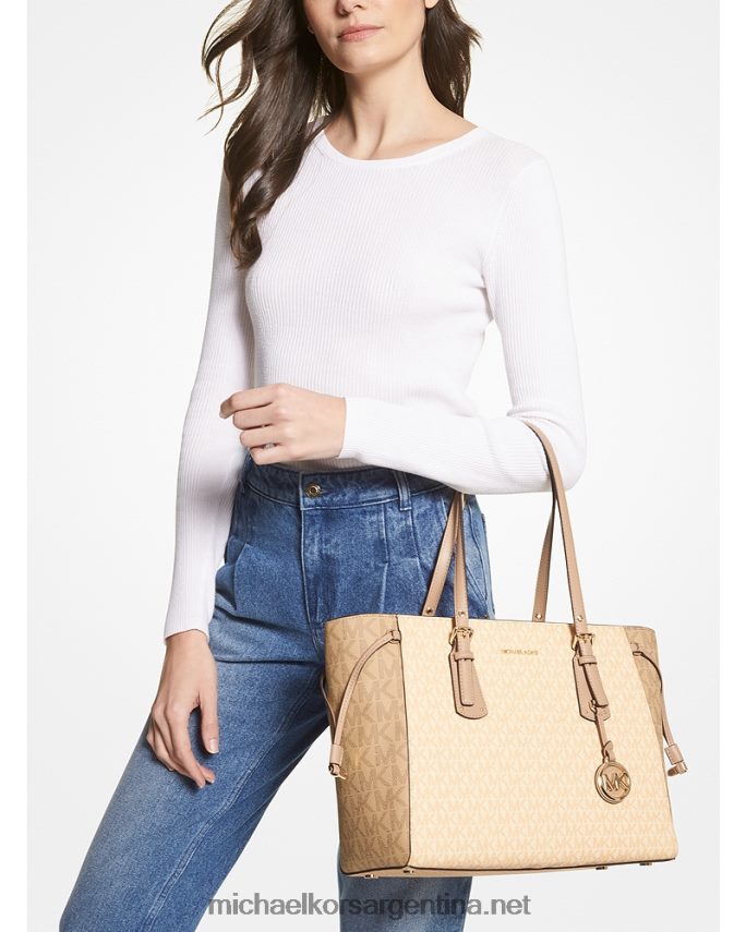 mujer suero de leche multi bolso shopper voyager mediano con logo Michael Kors T46HB01052