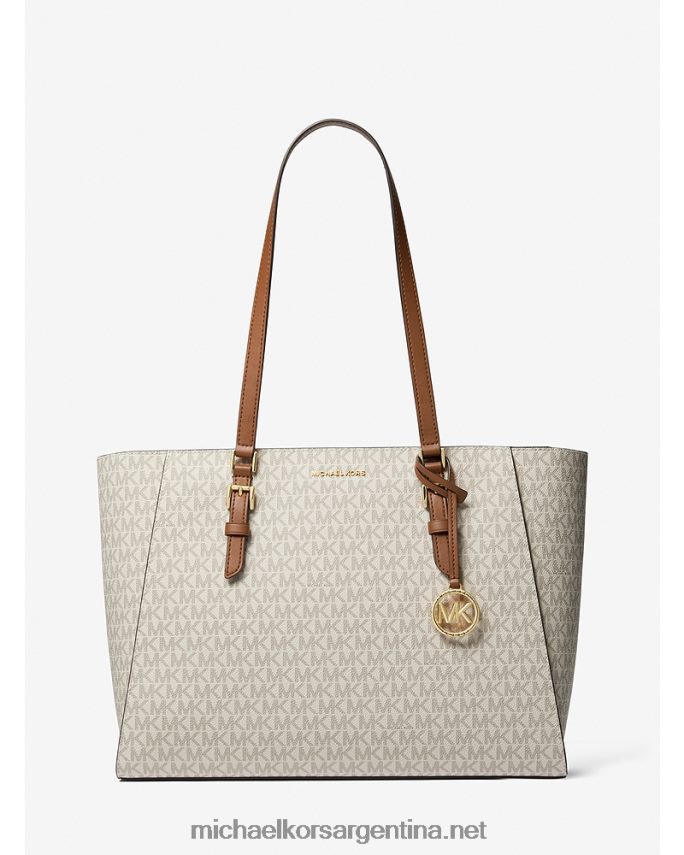 mujer vainilla/bellota bolso sally grande 2 en 1 con logo y piel sintética Michael Kors T46HB01124