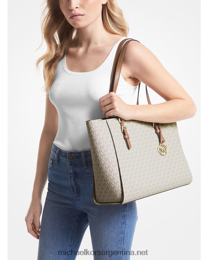 mujer vainilla/bellota bolso sally grande 2 en 1 con logo y piel sintética Michael Kors T46HB01124