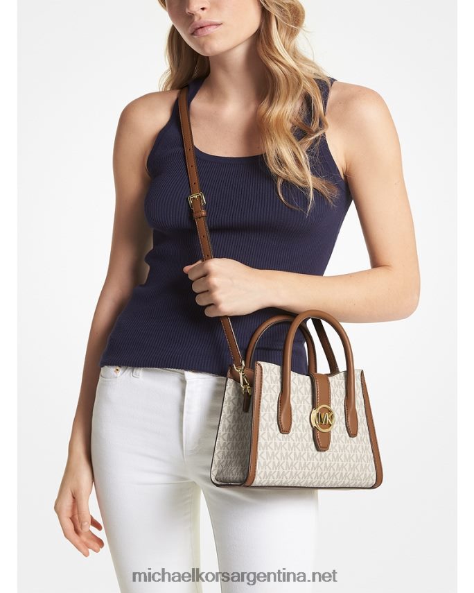 mujer vainilla cartera gabby pequeña con logo Michael Kors T46HB01135