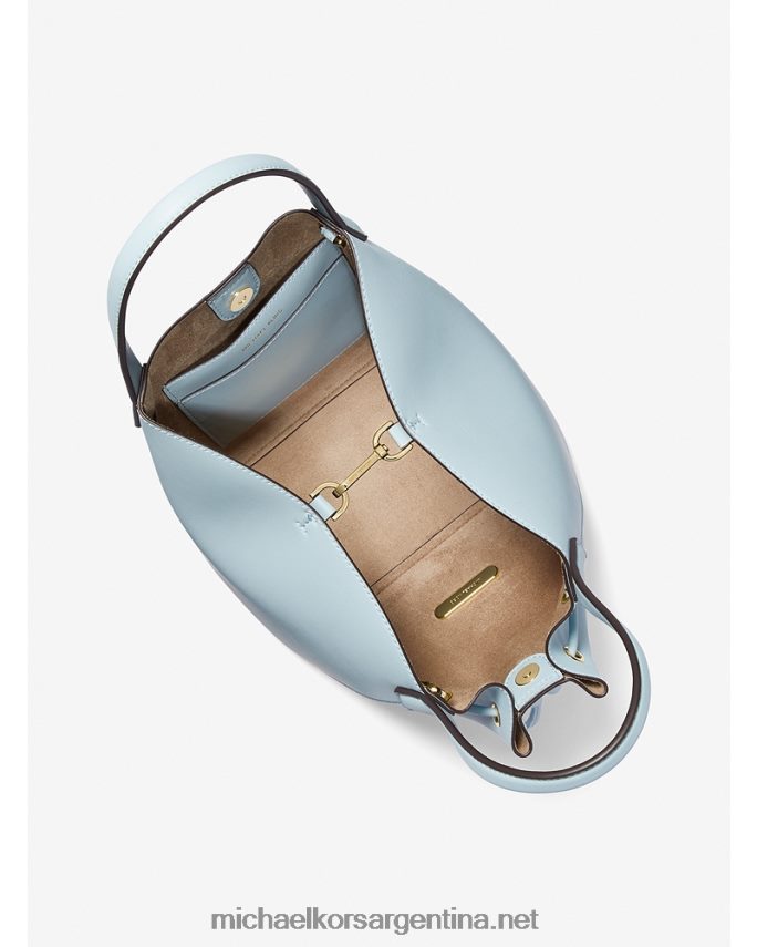 mujer vista azul bolso bombonera phoebe grande de piel sintética Michael Kors T46HB01130