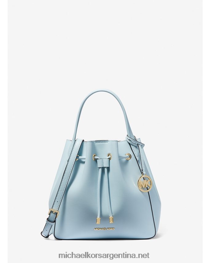 mujer vista azul bolso bombonera phoebe grande de piel sintética Michael Kors T46HB01130