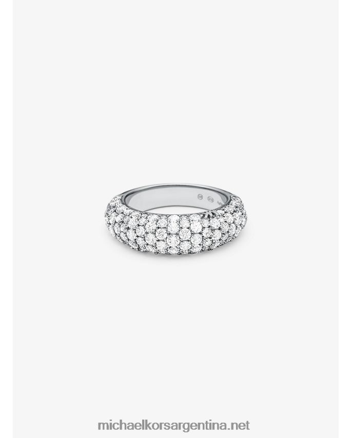 mujer plata anillo con pavé de plata de ley recubierta de metales preciosos Michael Kors T46HB02550
