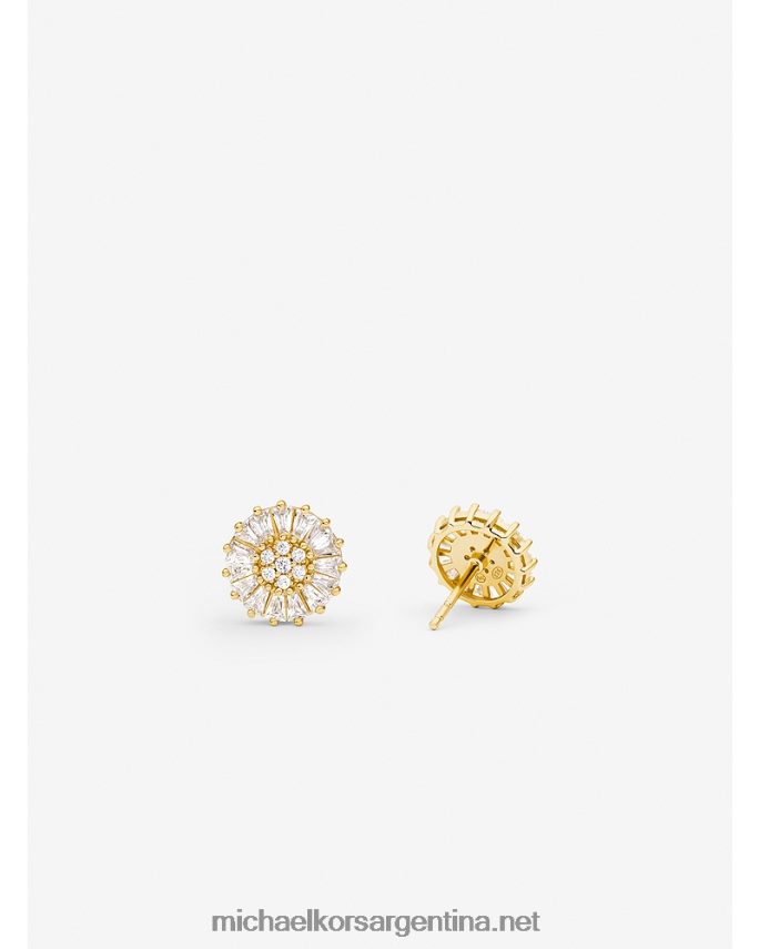 mujer oro aretes de plata de ley con baño de metales preciosos y pavé Michael Kors T46HB02517