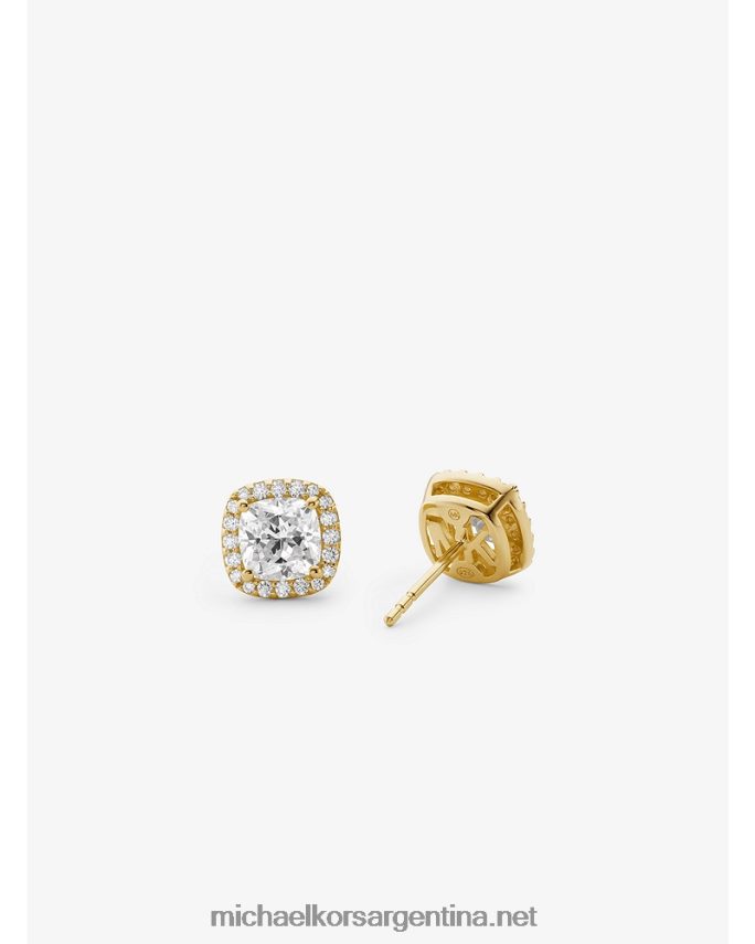 mujer oro aretes de plata de ley con baño de metales preciosos y pavé Michael Kors T46HB02531