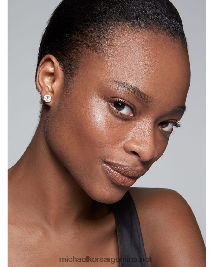 mujer oro aretes de plata de ley con baño de metales preciosos y pavé Michael Kors T46HB02531