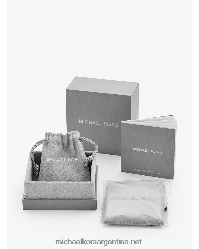 mujer oro tachuelas de pavé de plata de ley con baño de metales preciosos Michael Kors T46HB02530