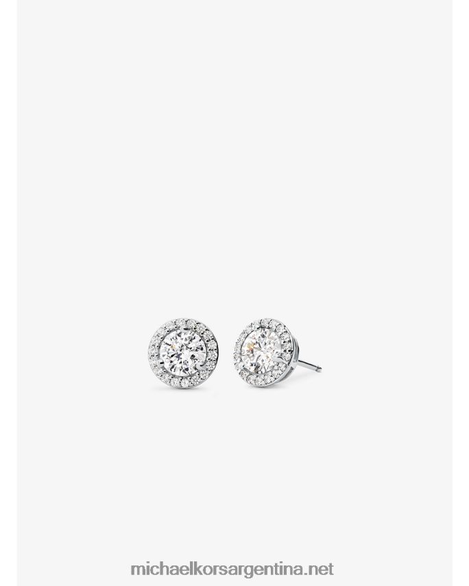 mujer plata tachuelas de pavé de plata de ley con baño de metales preciosos Michael Kors T46HB02529