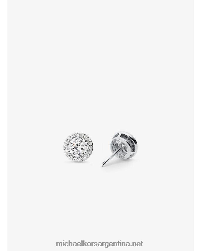 mujer plata tachuelas de pavé de plata de ley con baño de metales preciosos Michael Kors T46HB02529