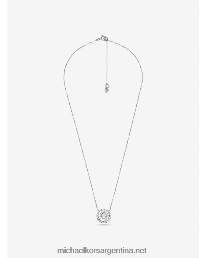 mujer plata collar de halo con pavé de plata recubierta de metales preciosos Michael Kors T46HB02496