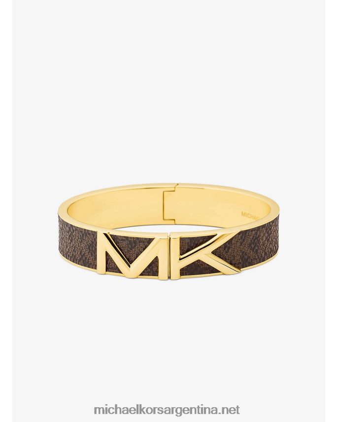 mujer marrón brazalete con logo Michael Kors T46HB02481