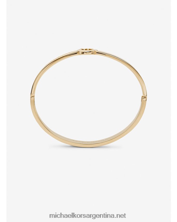 mujer oro Brazalete Greenwich con pavé de latón tritono y logo Michael Kors T46HB02461